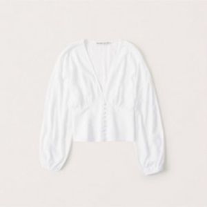 NEVER Worn White Abercrombie & Fitch Top